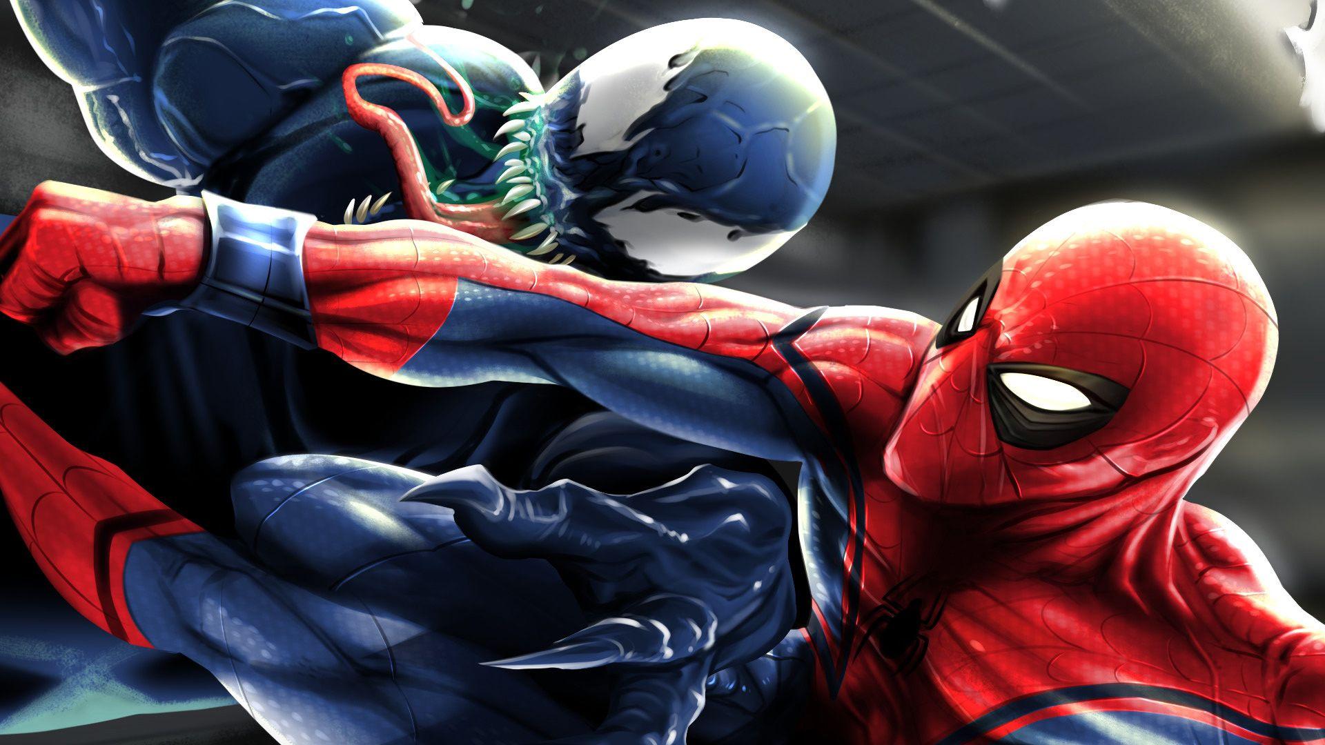 SpiderMan vs Venom Wallpapers Top Free SpiderMan vs Venom Backgrounds WallpaperAccess