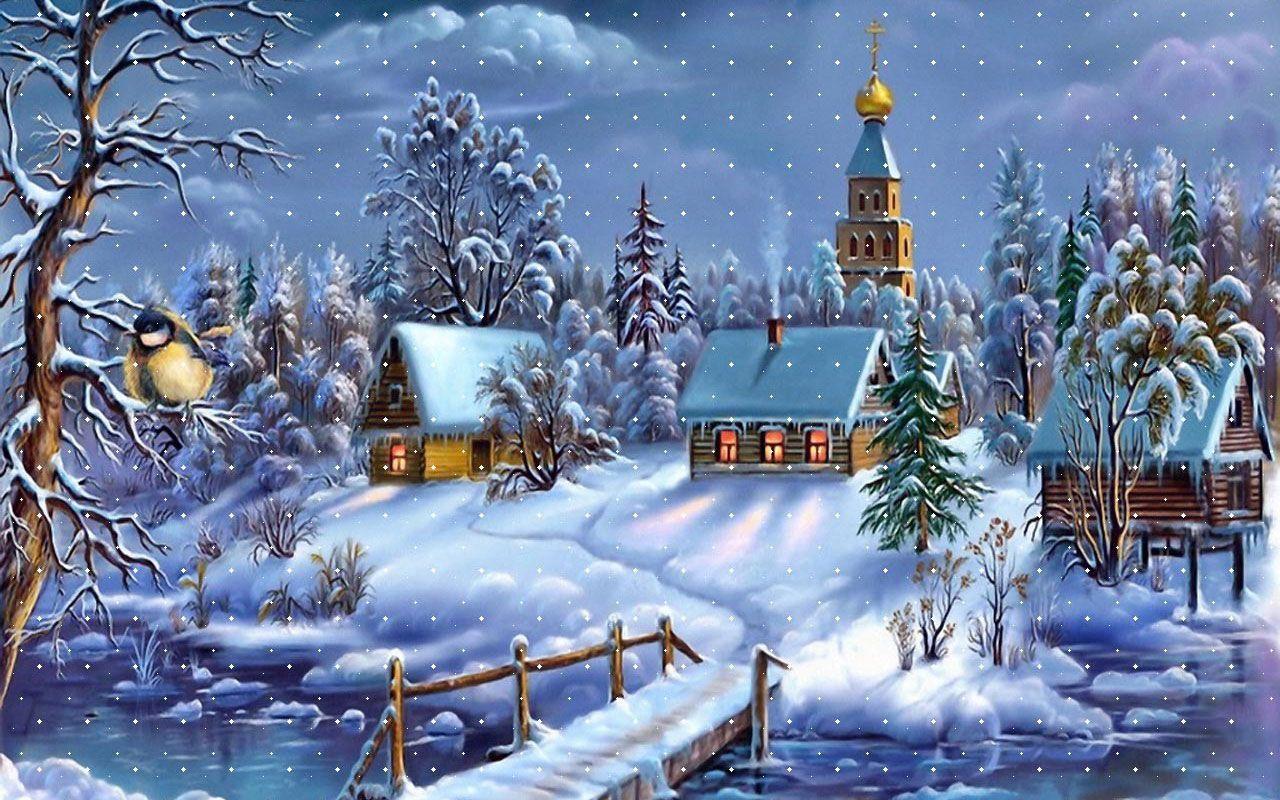 Christmas Scenes Wallpapers Top Free Christmas Scenes Backgrounds