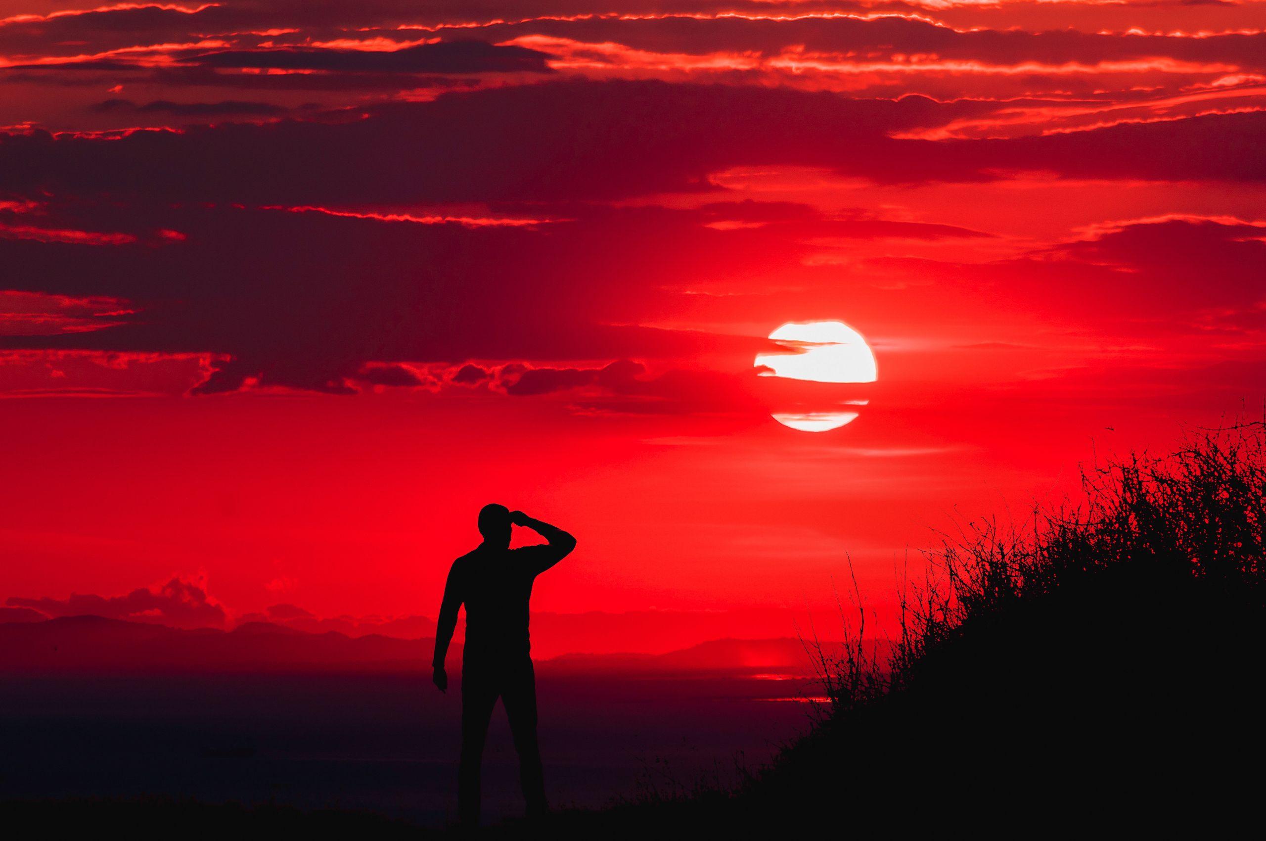 Red Sun Wallpapers Top Free Red Sun Backgrounds WallpaperAccess