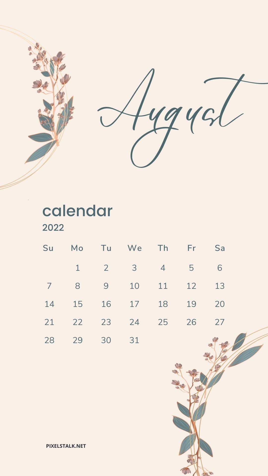 August 2022 Calendar Wallpapers Top Free August 2022 Calendar Backgrounds WallpaperAccess