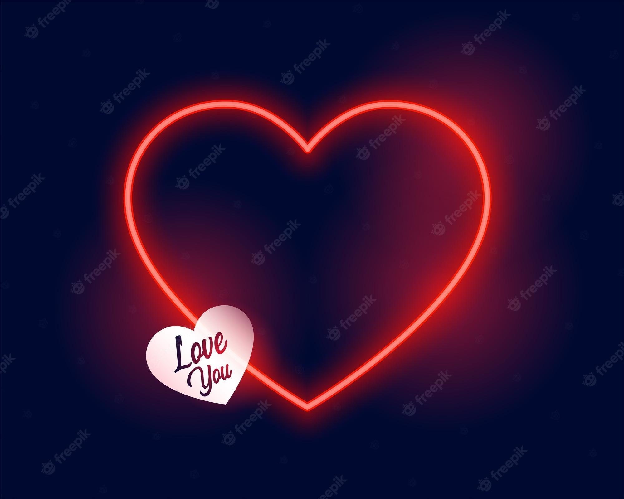 Blue Neon Heart Wallpapers Top Free Blue Neon Heart Backgrounds