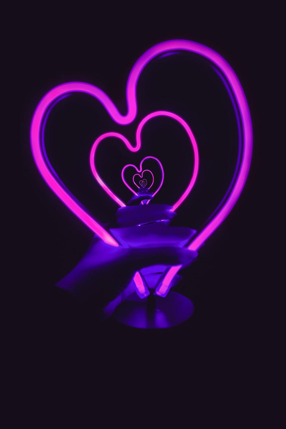 Beautiful Neon Heart Wallpapers Top Free Beautiful Neon Heart