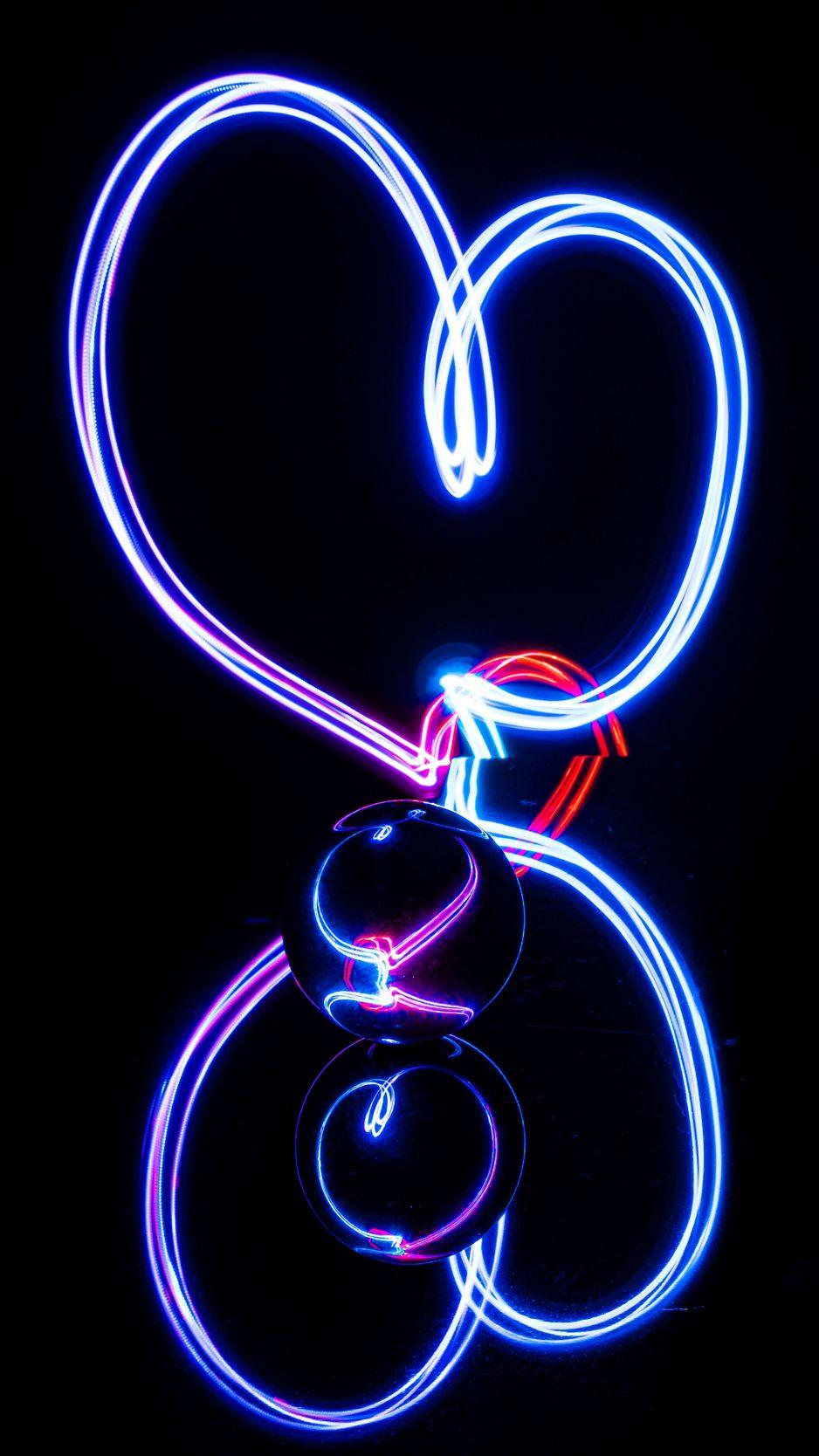 Blue Neon Heart Wallpapers Top Free Blue Neon Heart Backgrounds