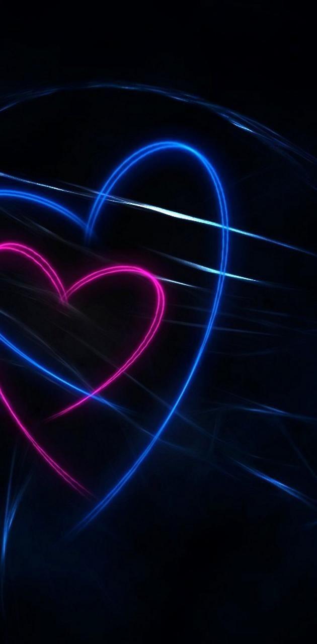 Blue Neon Heart Wallpapers Top Free Blue Neon Heart Backgrounds