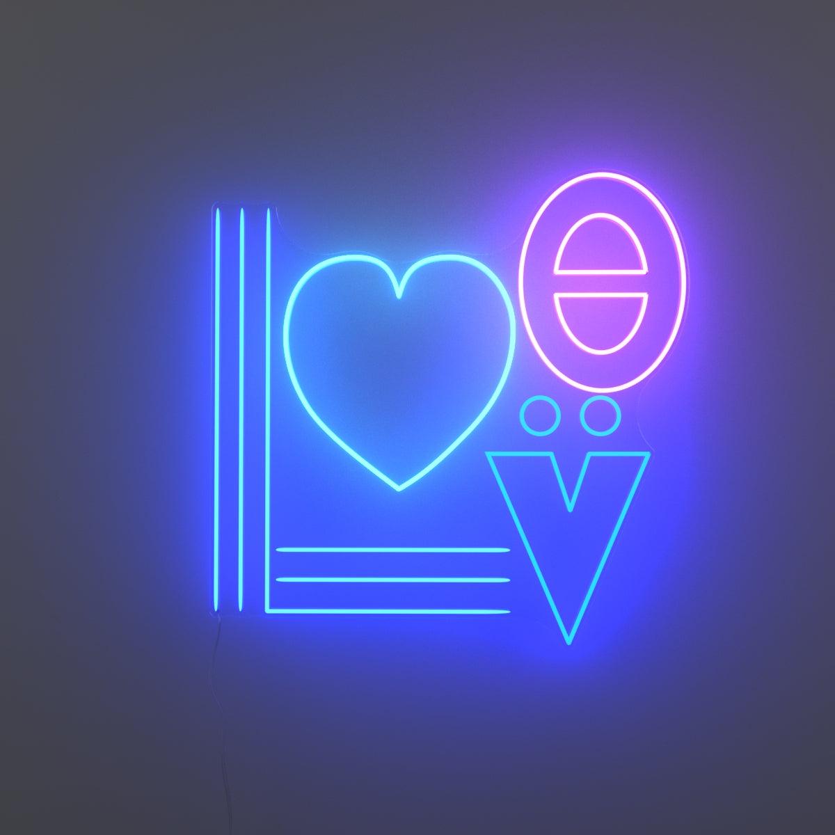 Blue Neon Heart Wallpapers Top Free Blue Neon Heart Backgrounds