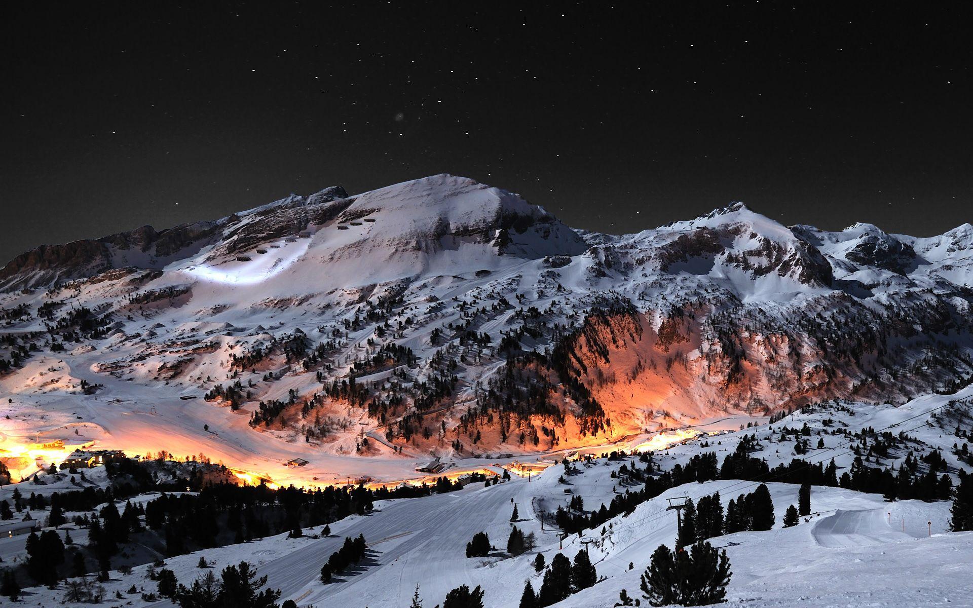 Ski Mountain Night Wallpapers Top Free Ski Mountain Night Backgrounds