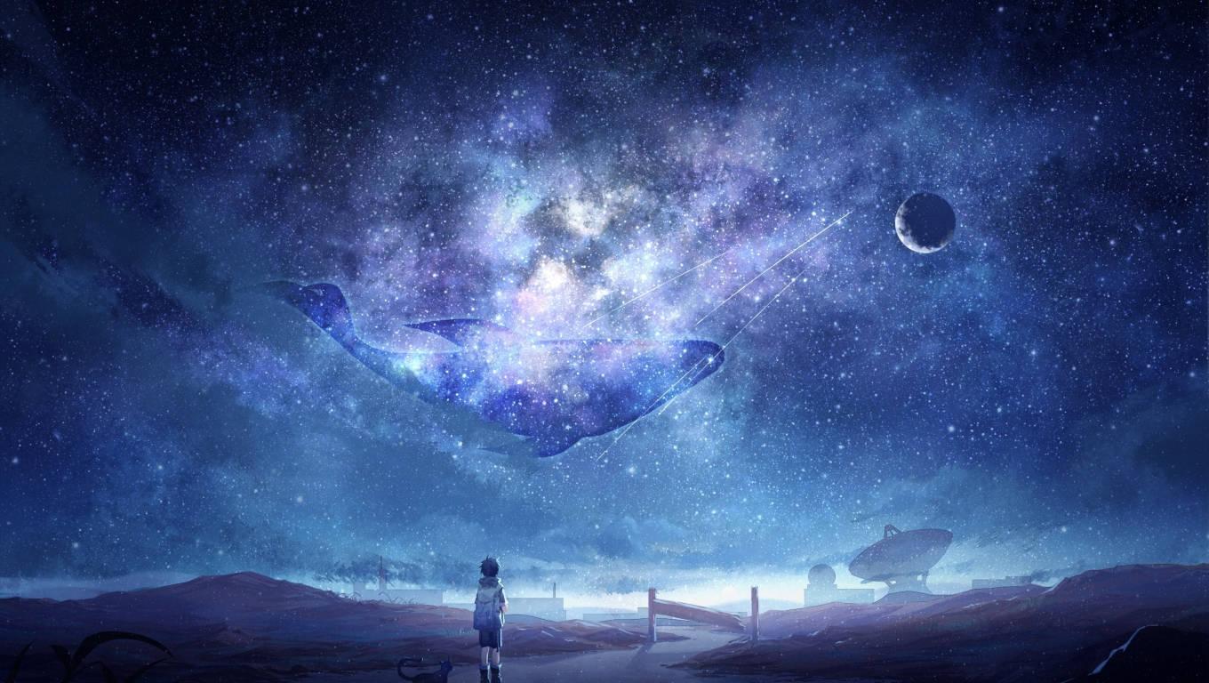 Galaxy Anime Boy Wallpapers Top Free Galaxy Anime Boy Backgrounds