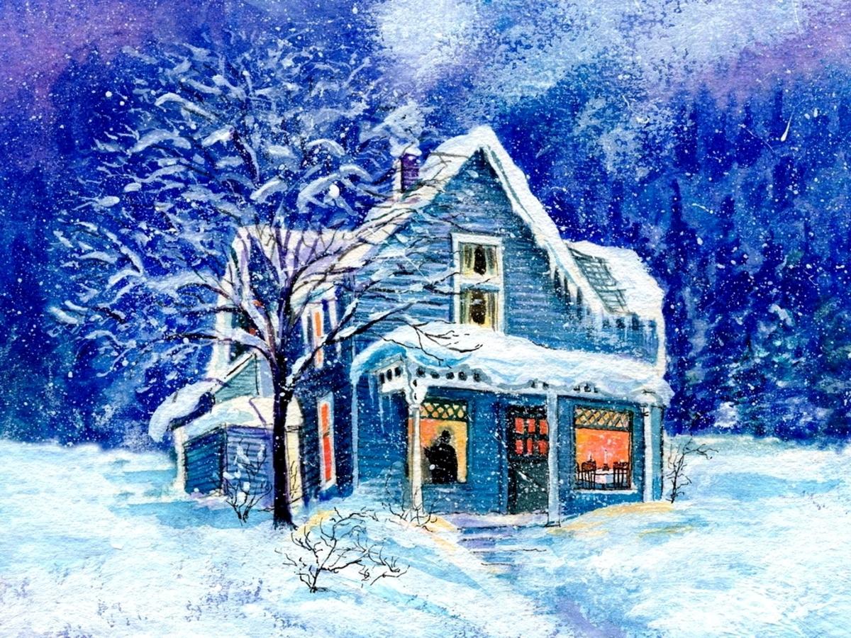 House in Snow Wallpapers Top Free House in Snow Backgrounds WallpaperAccess