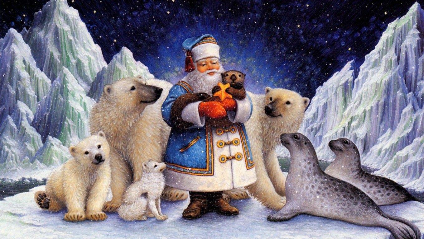 Polar Bear Christmas Wallpapers Top Free Polar Bear Christmas