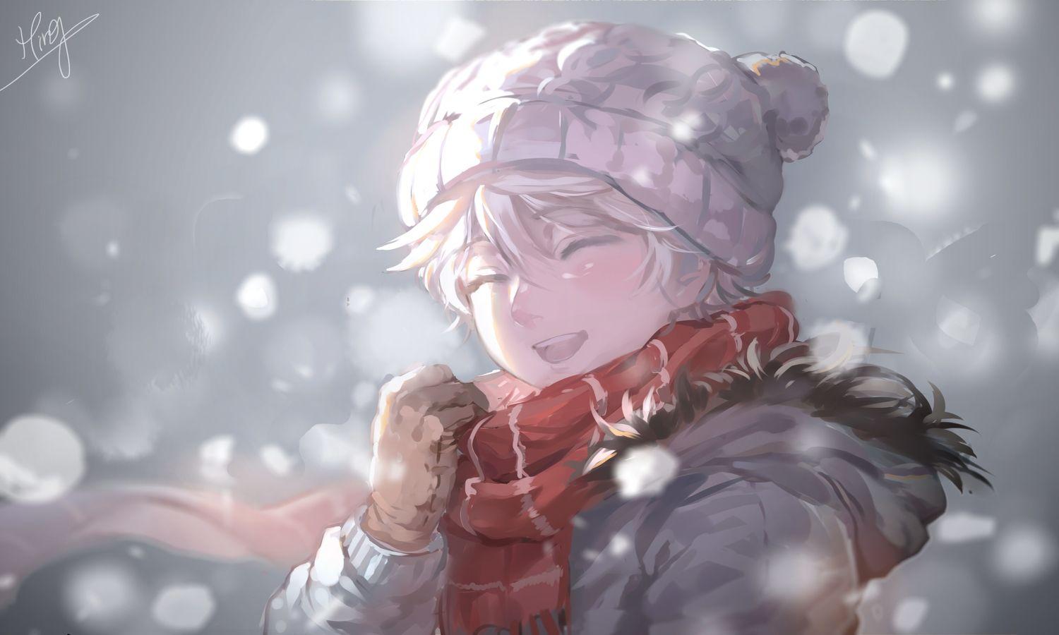 Winter Anime Boy Wallpapers Top Free Winter Anime Boy Backgrounds