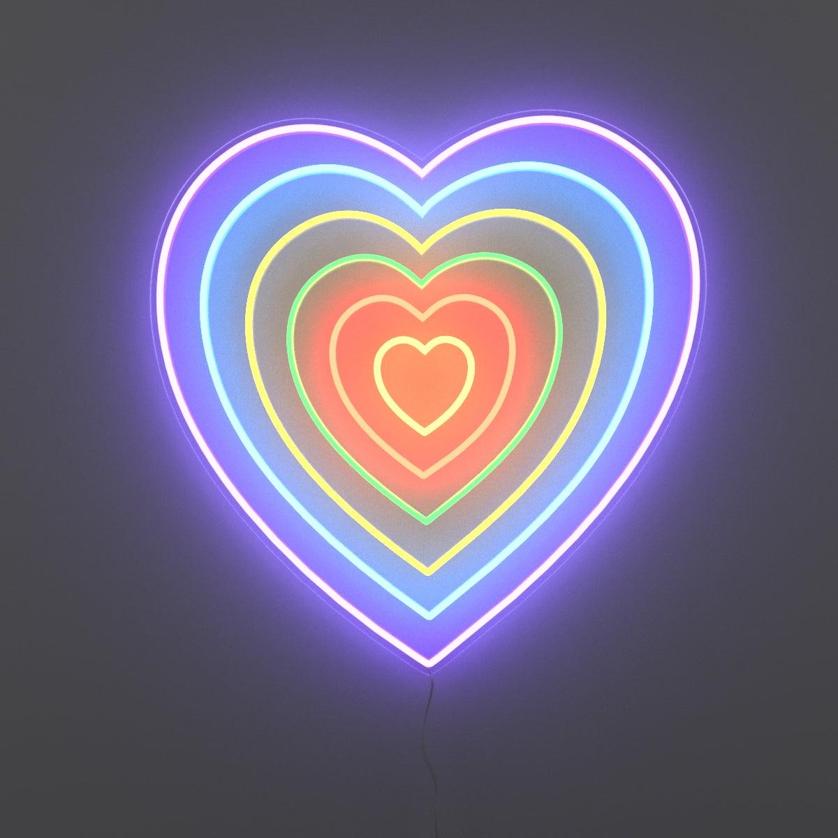 Beautiful Neon Heart Wallpapers Top Free Beautiful Neon Heart