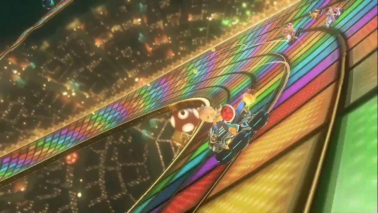 Mario Kart Rainbow Road Wallpapers Top Free Mario Kart Rainbow Road Backgrounds WallpaperAccess
