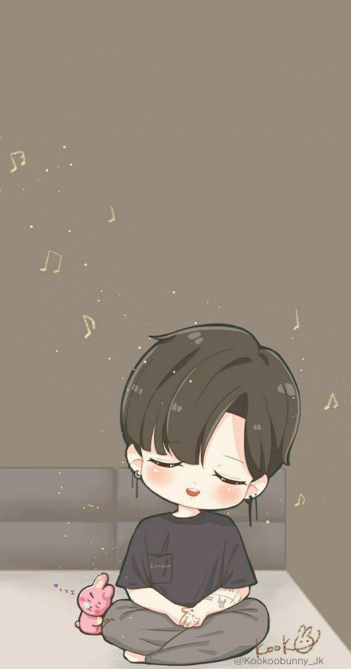 Jungkook Cartoon Wallpapers Top Free Jungkook Cartoon Backgrounds