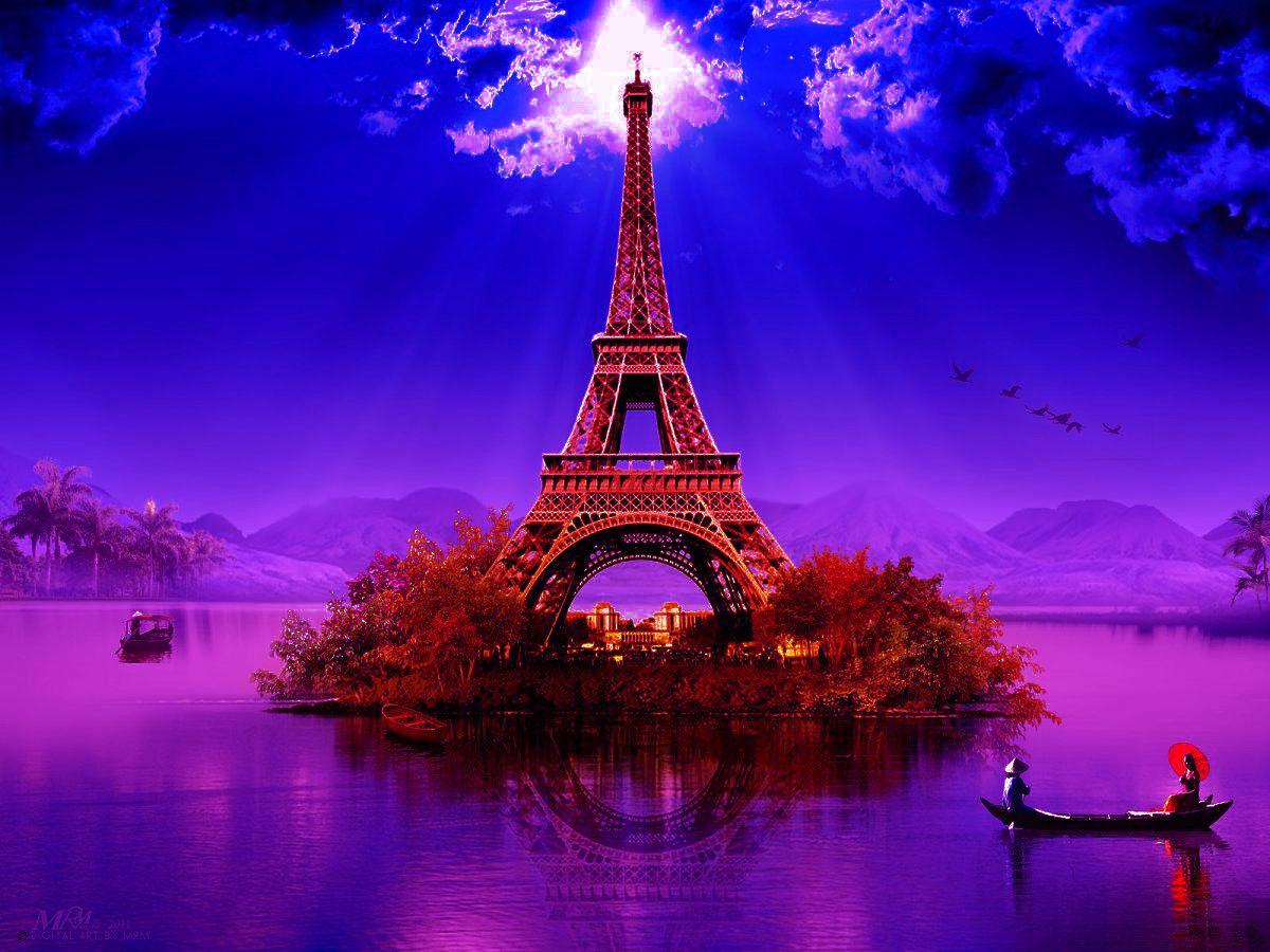 Purple Paris Wallpapers Top Free Purple Paris Backgrounds