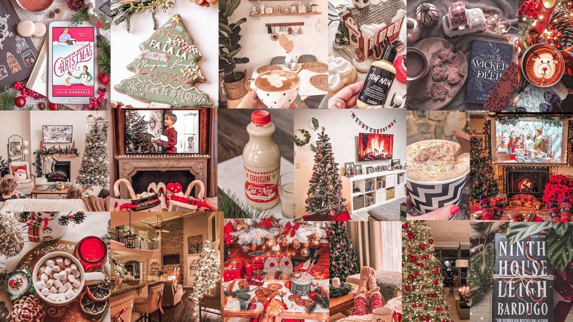 Christmas Collage Desktop Wallpapers Top Free Christmas Collage