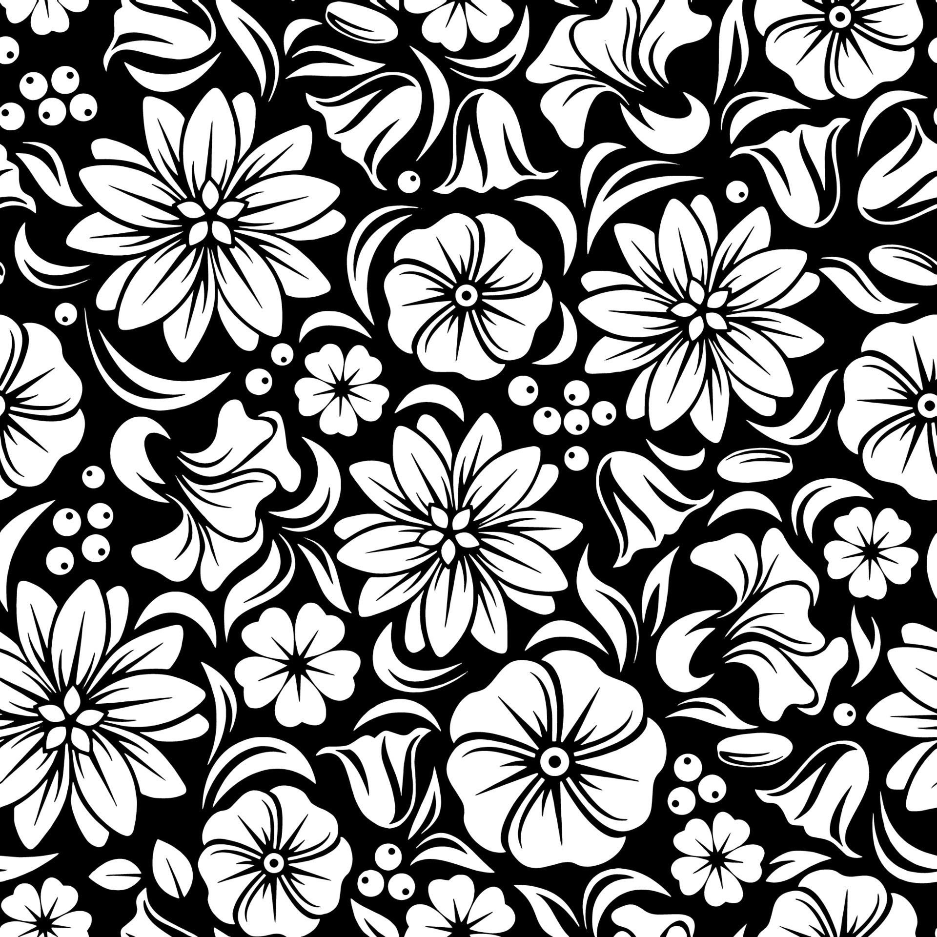Black White Floral Wallpapers Top Free Black White Floral Backgrounds