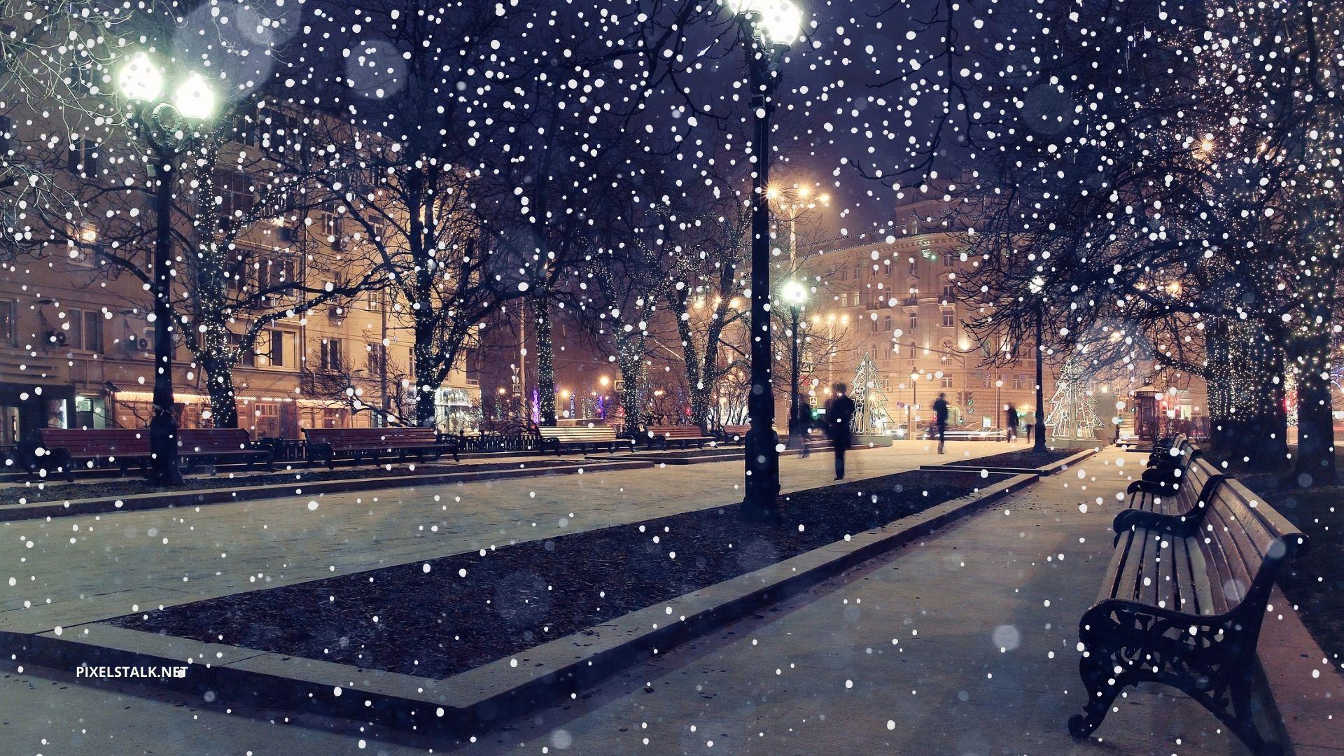 Winter City Night Wallpapers Top Free Winter City Night Backgrounds
