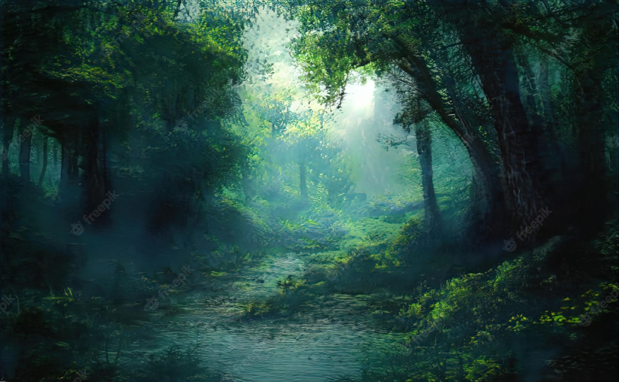 Night Green Forest Wallpapers Top Free Night Green Forest Backgrounds