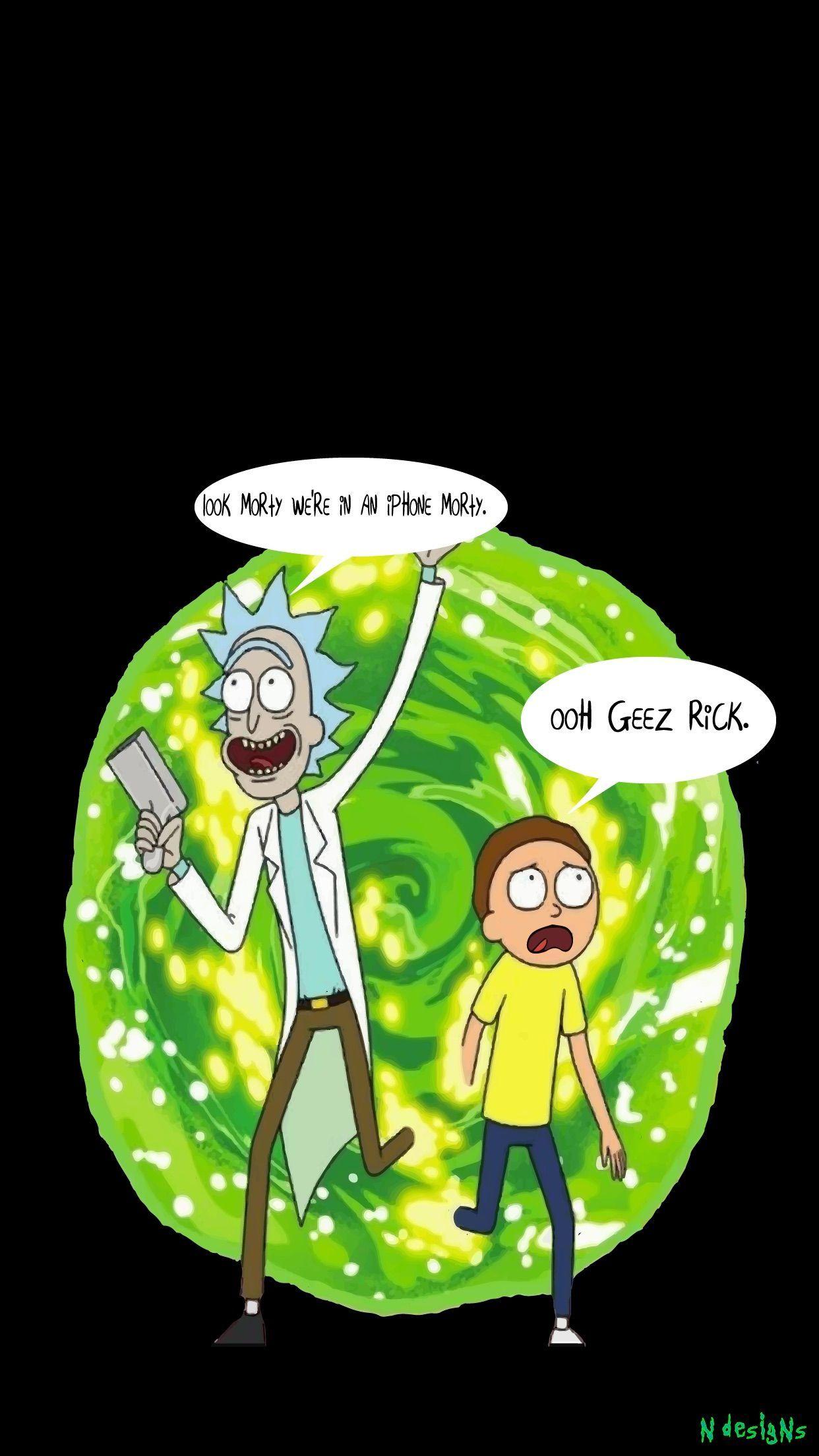 Rick and Morty iPhone Wallpapers Top Free Rick and Morty iPhone