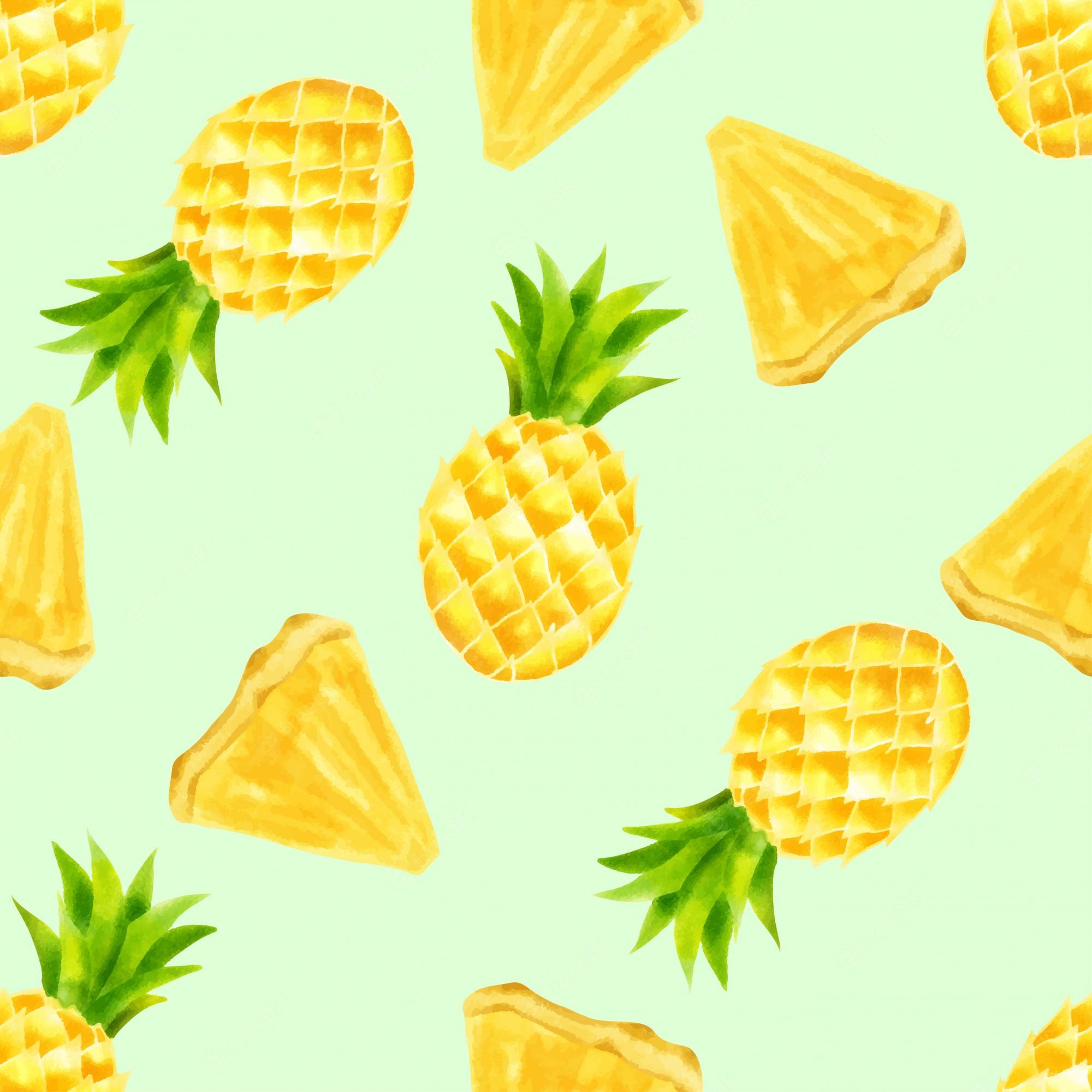 Watercolor Pineapple Wallpapers Top Free Watercolor Pineapple