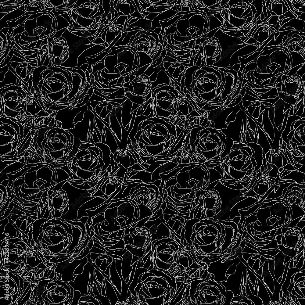 Black and White Abstract Floral Wallpapers Top Free Black and White