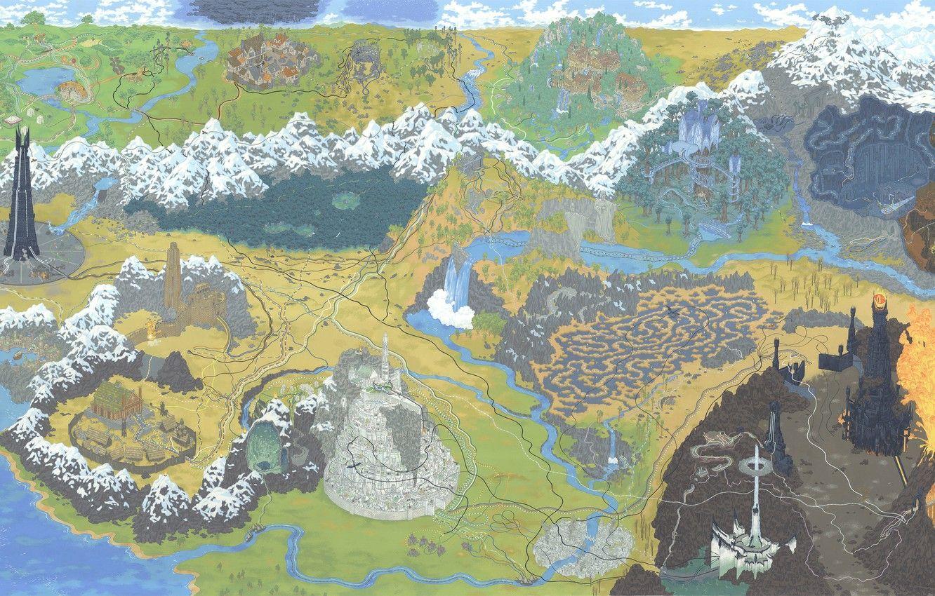 Lord of the Rings Map Wallpapers Top Free Lord of the Rings Map
