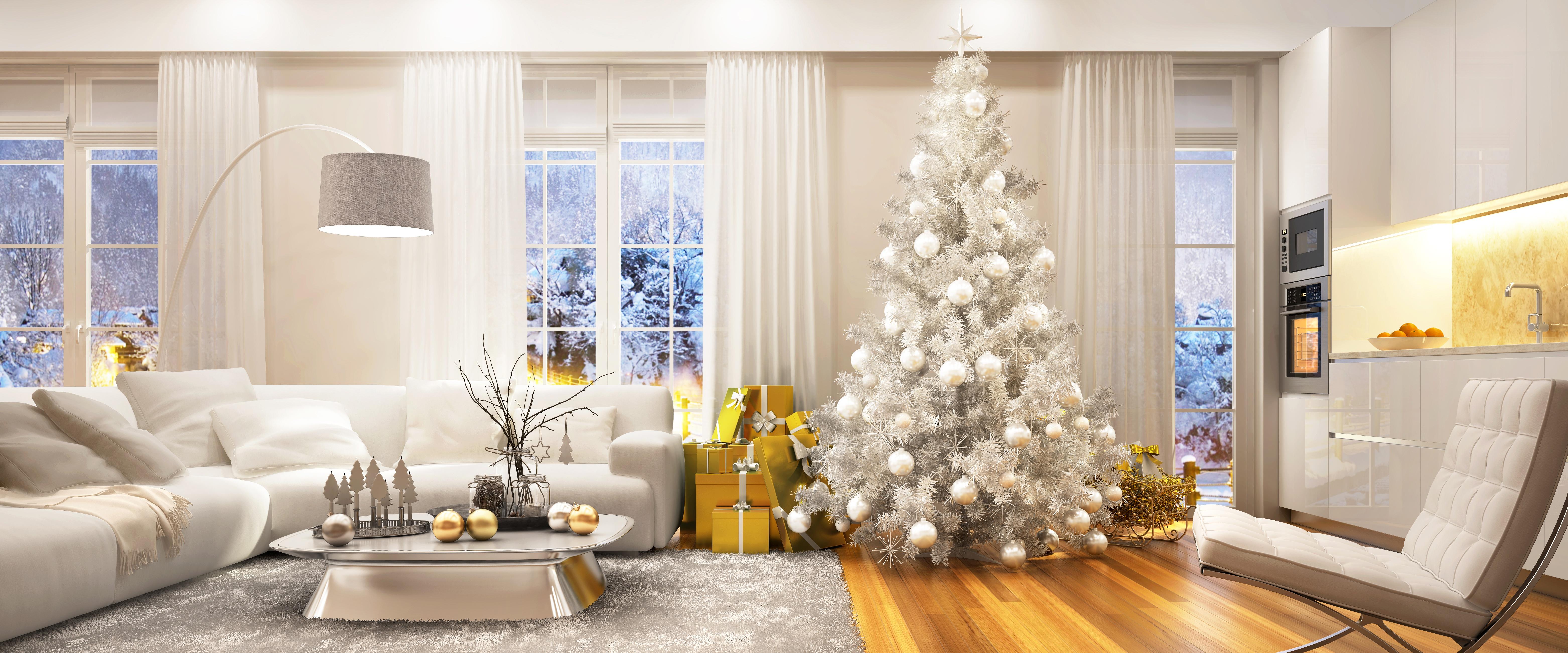 Christmas Living Room Wallpapers Top Free Christmas Living Room