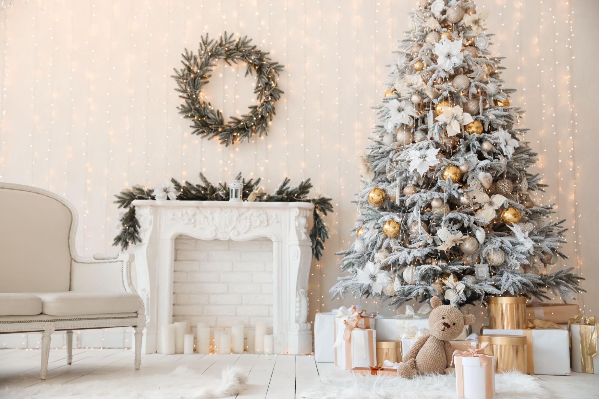Christmas Living Room Wallpapers Top Free Christmas Living Room