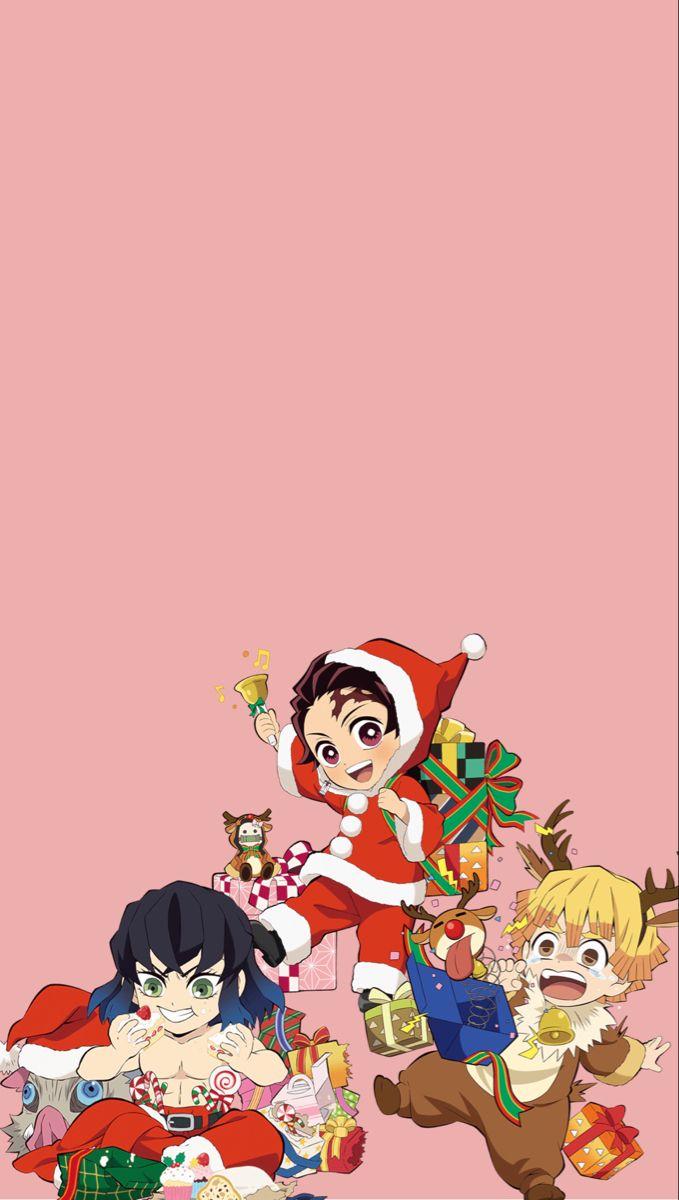 Demon Slayer Christmas Wallpapers Top Free Demon Slayer Christmas