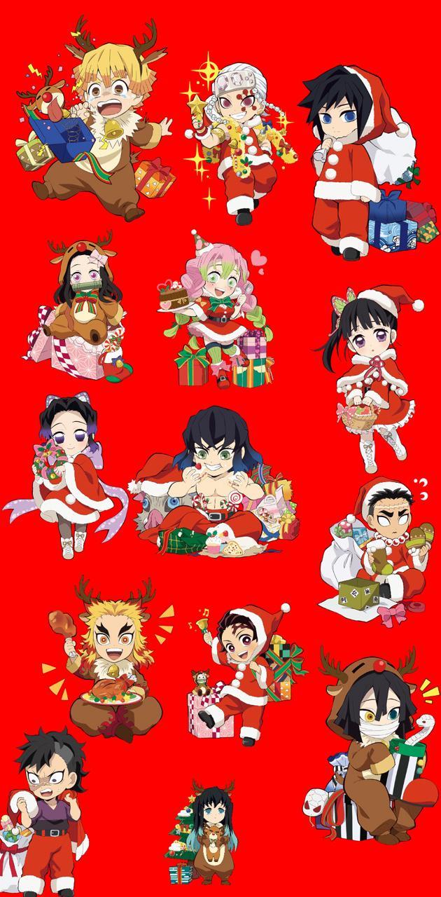 Demon Slayer Christmas Wallpapers Top Free Demon Slayer Christmas