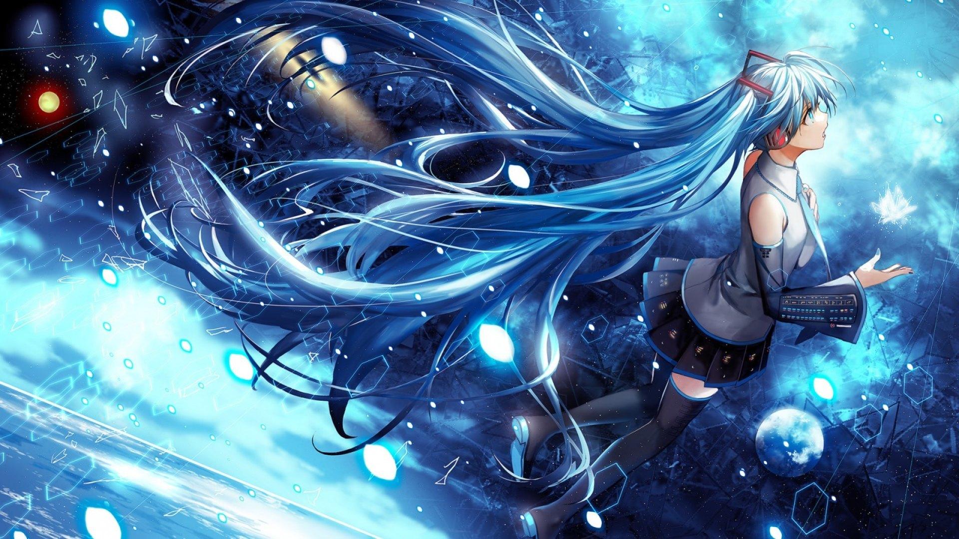 Cute Blue Anime Girl Wallpapers Top Free Cute Blue Anime Girl