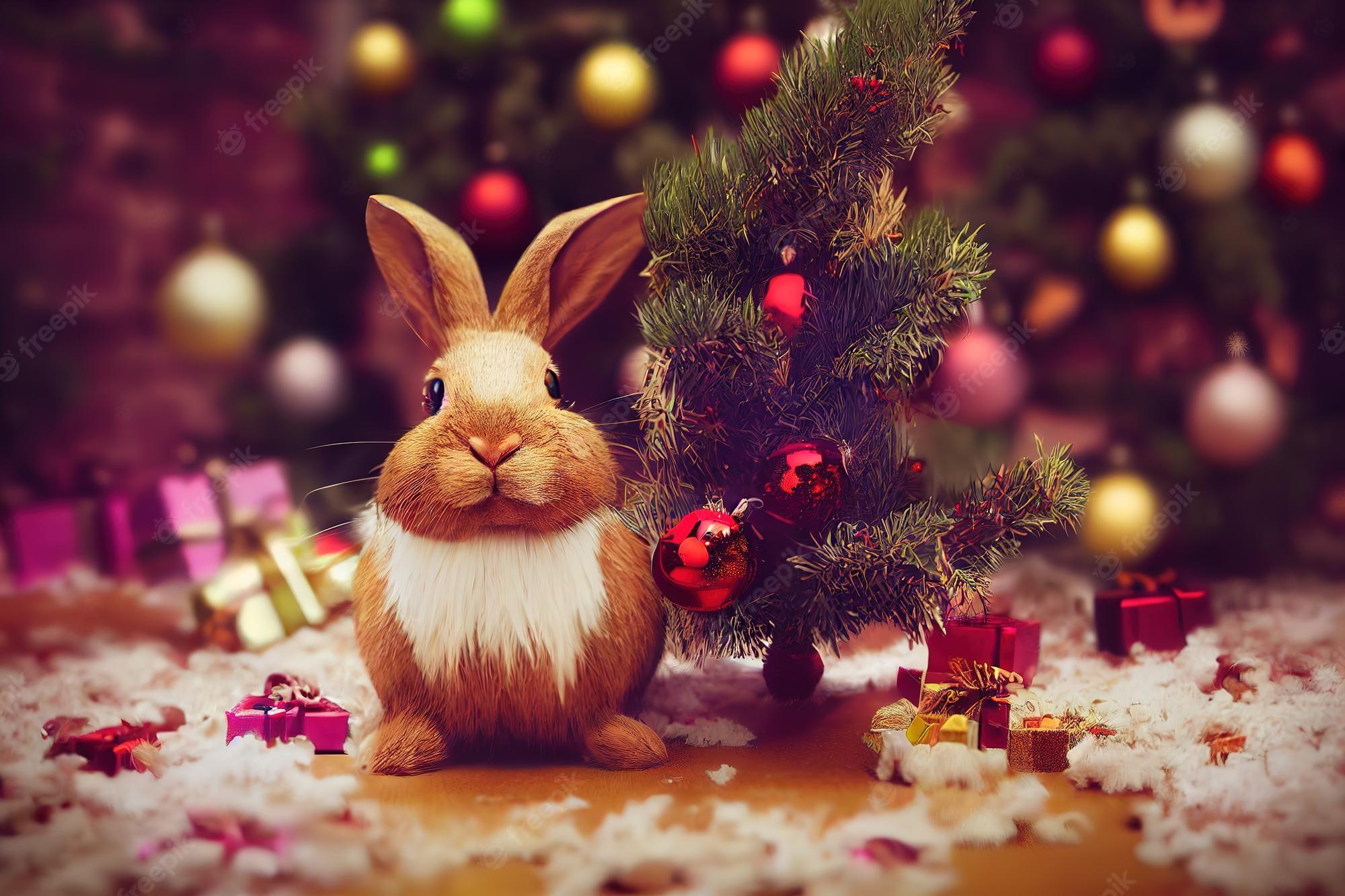 Christmas Bunny Wallpapers Top Free Christmas Bunny Backgrounds