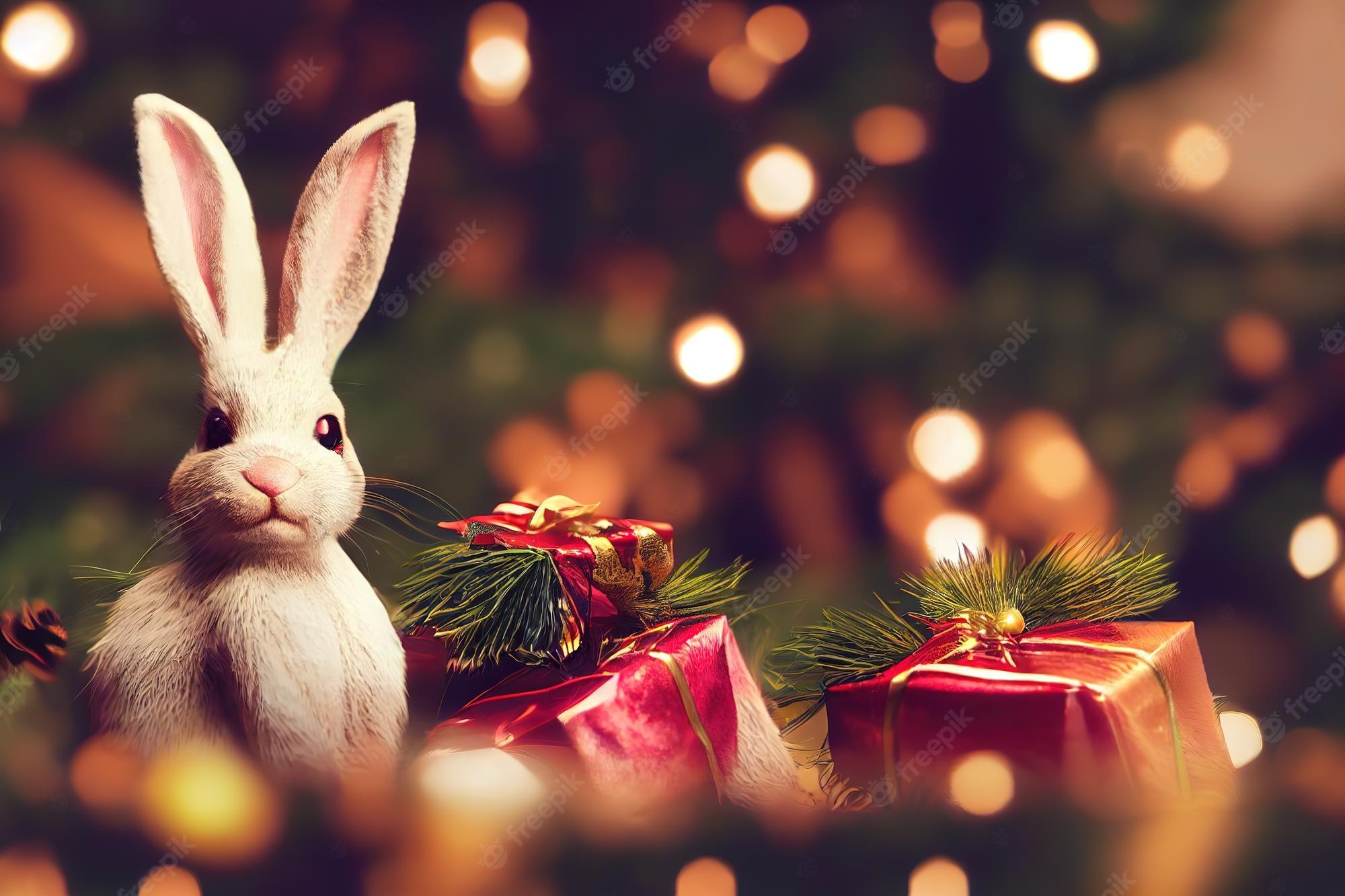 Christmas Bunny Wallpapers Top Free Christmas Bunny Backgrounds
