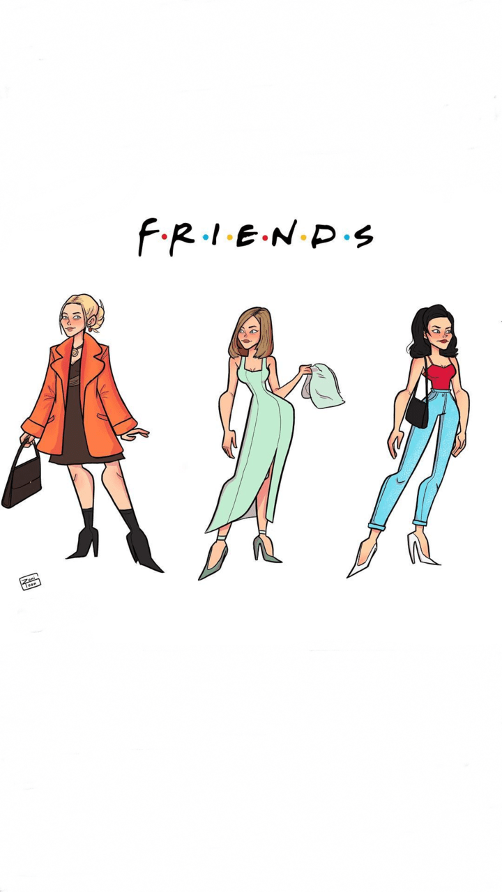 Friends TV Show Cartoon Wallpapers Top Free Friends TV Show Cartoon