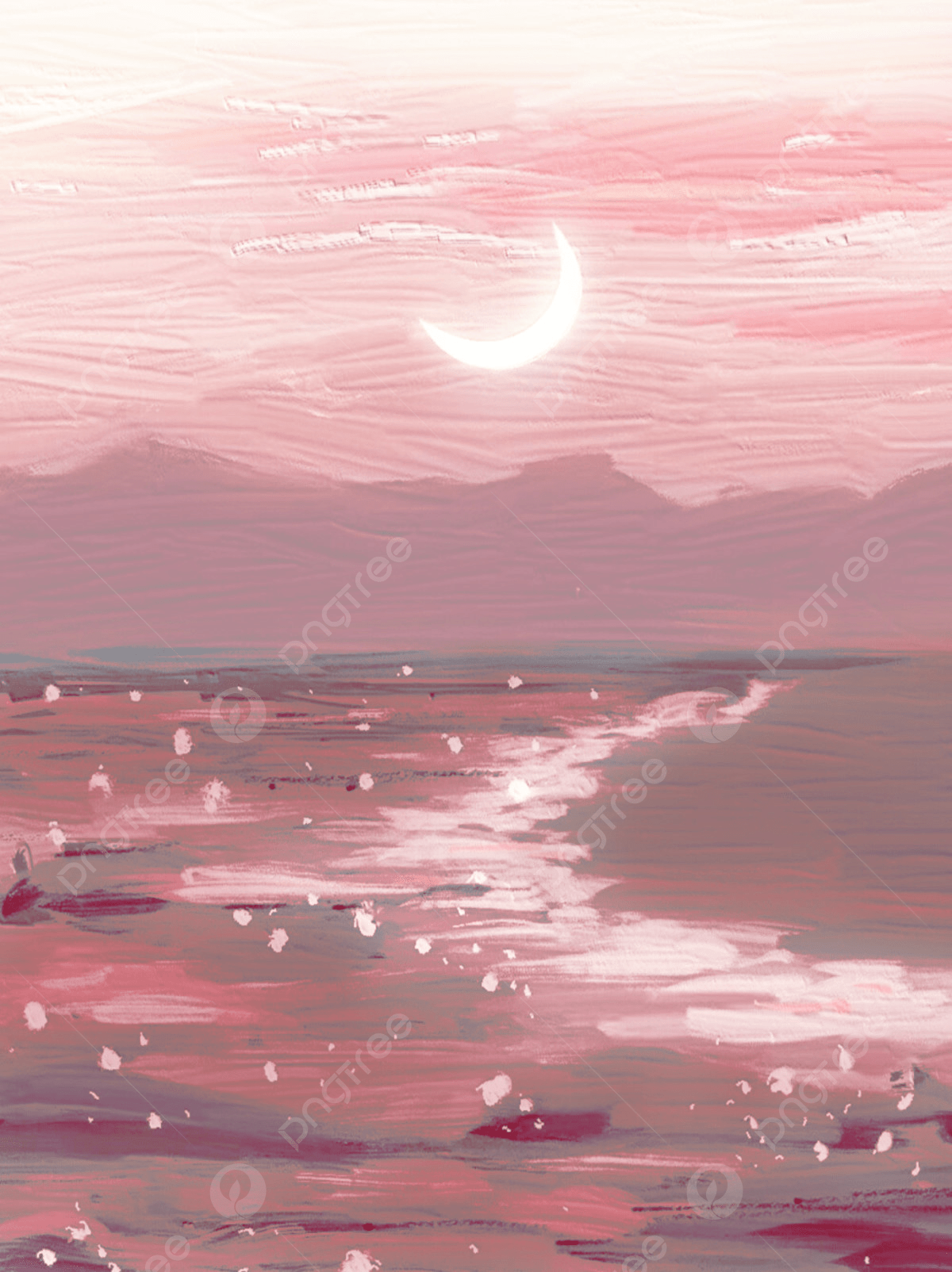 Pink Moon Aesthetic Wallpapers Top Free Pink Moon Aesthetic