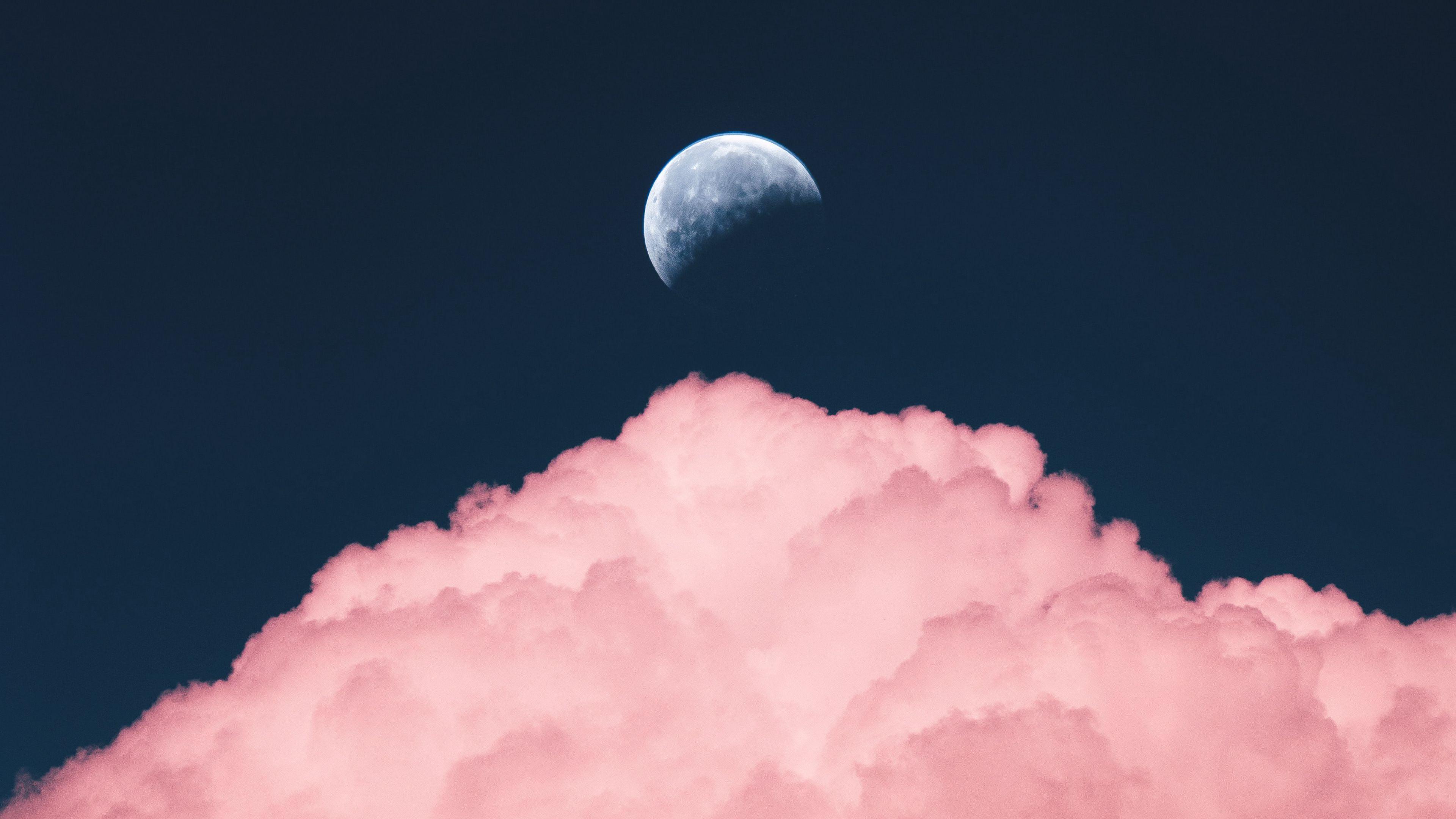 Pink Moon Aesthetic Wallpapers Top Free Pink Moon Aesthetic
