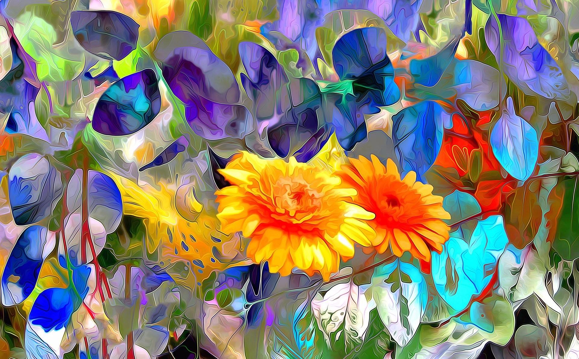 Floral Painting Desktop Wallpapers Top Free Floral Painting Desktop