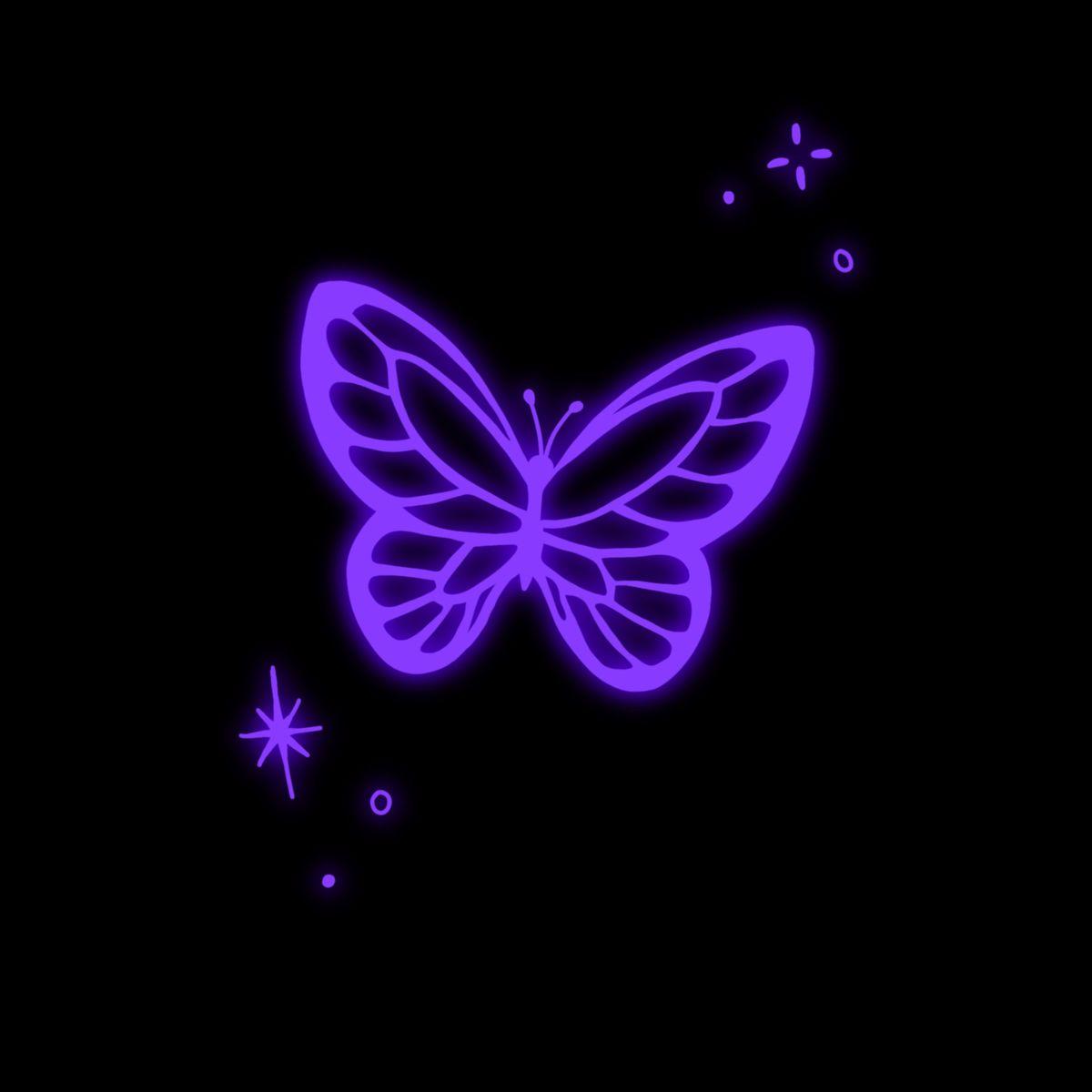 Neon Purple Butterfly Wallpapers Top Free Neon Purple Butterfly
