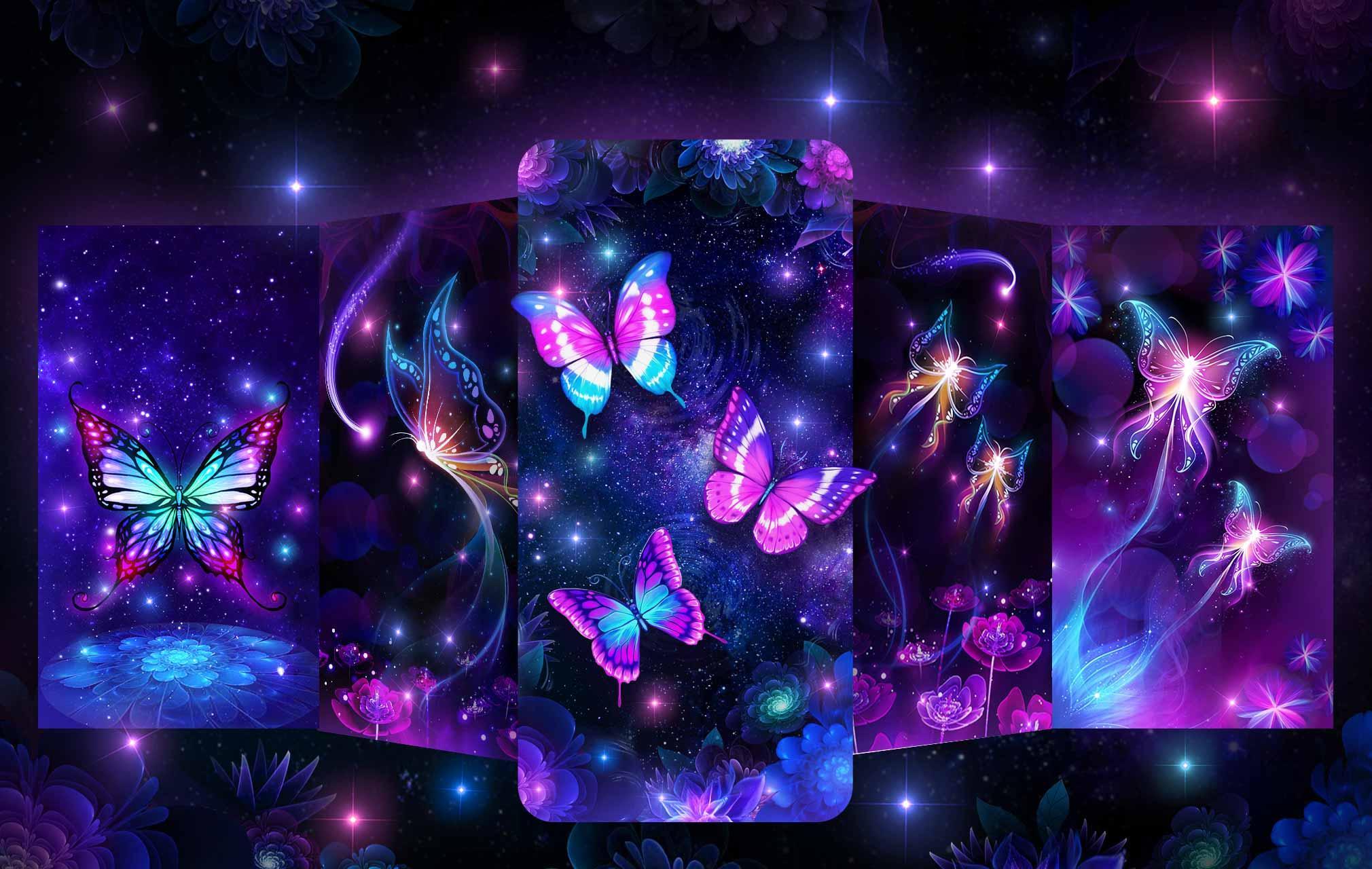 Neon Purple Butterfly Wallpapers Top Free Neon Purple Butterfly