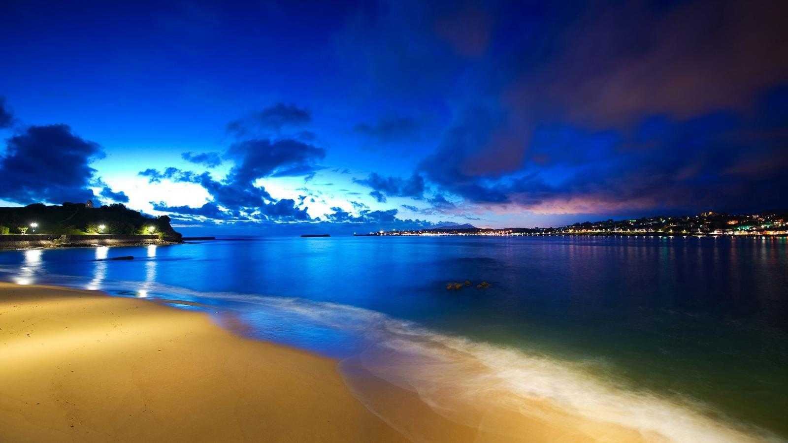 Beach at Night Wallpapers Top Free Beach at Night Backgrounds WallpaperAccess