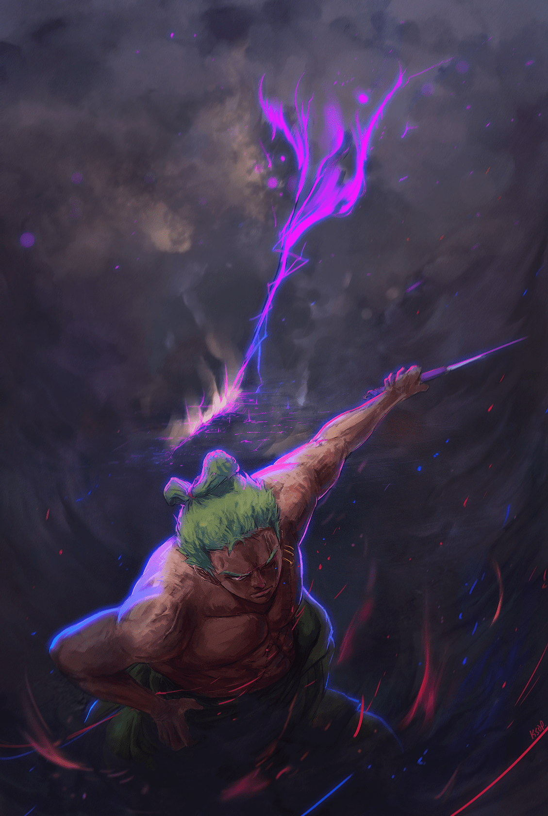 Purple Zoro Wallpapers Top Free Purple Zoro Backgrounds WallpaperAccess