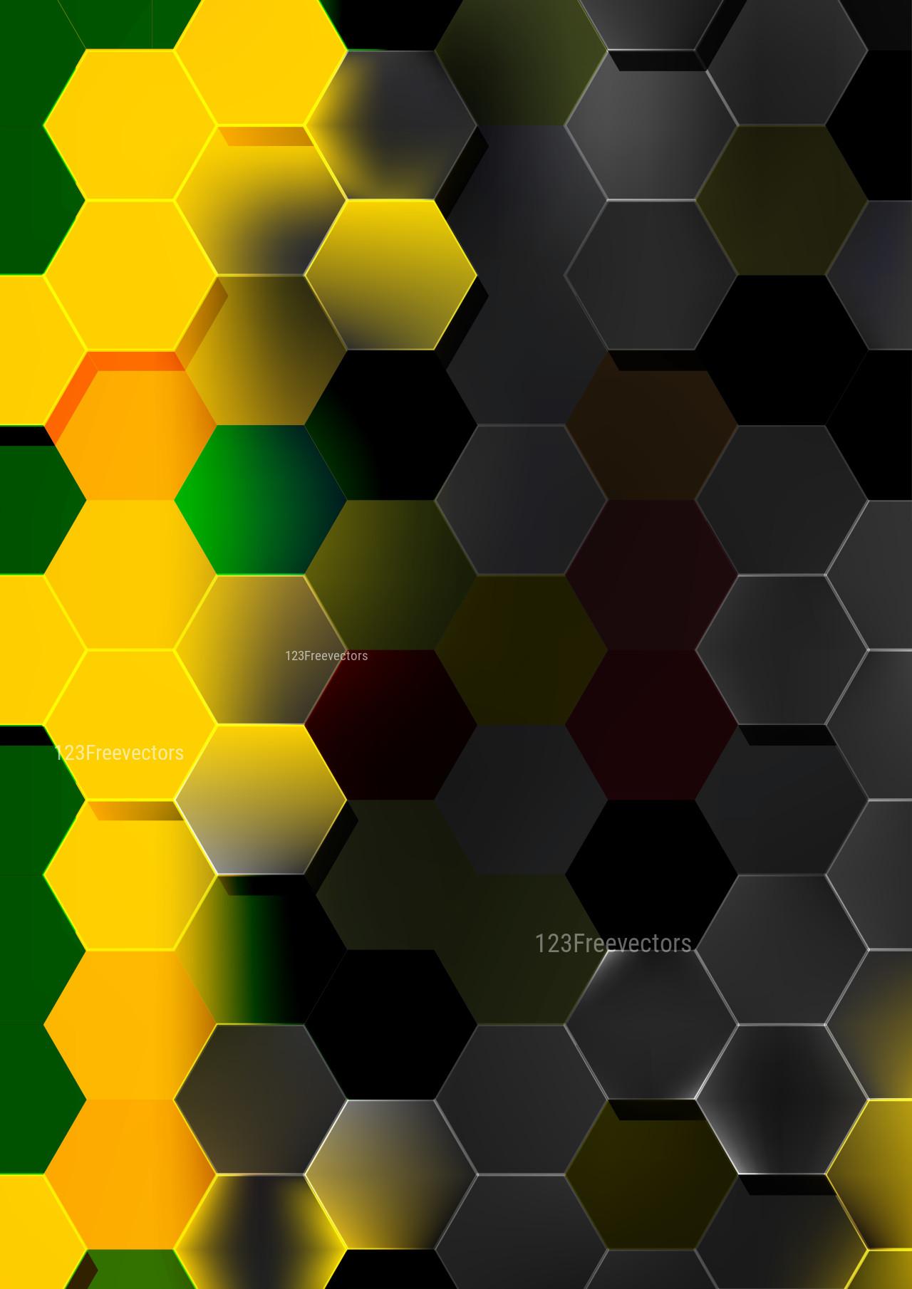 Green and Yellow Hexagon Wallpapers Top Free Green and Yellow Hexagon