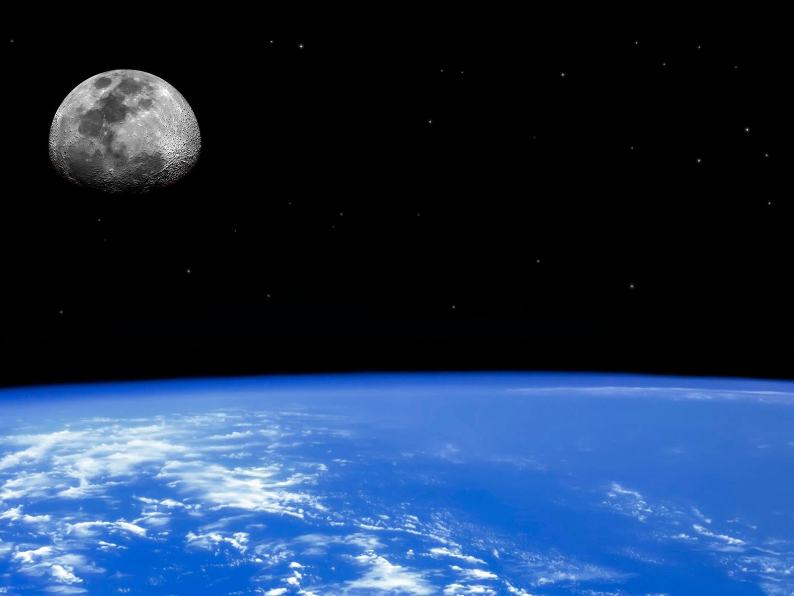 Blue Earth and Moon Wallpapers Top Free Blue Earth and Moon