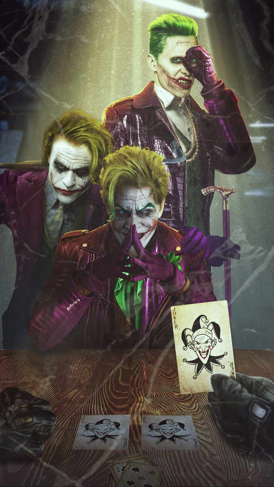Three Joker Wallpapers Top Free Three Joker Backgrounds WallpaperAccess