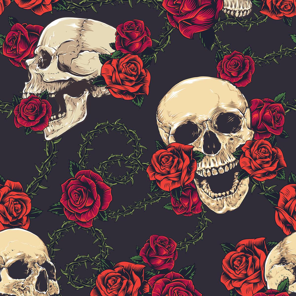 Skull with Roses Wallpapers Top Free Skull with Roses Backgrounds