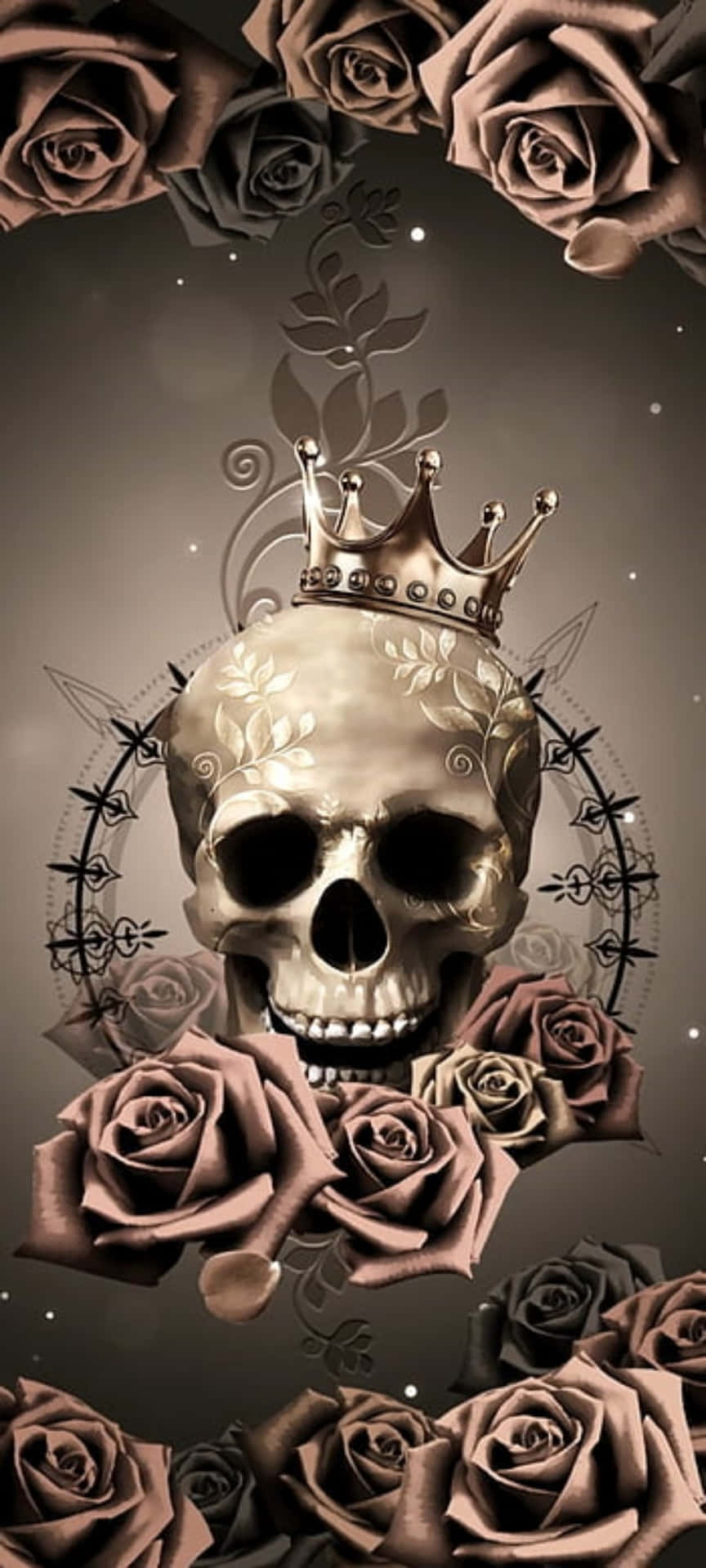 Skull with Roses Wallpapers Top Free Skull with Roses Backgrounds