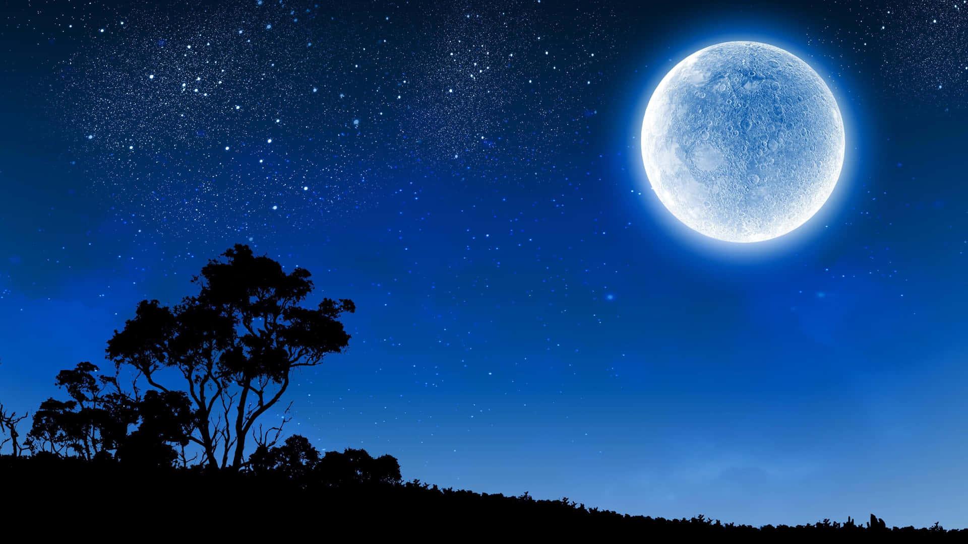 Blue Sky Moon Wallpapers Top Free Blue Sky Moon Backgrounds