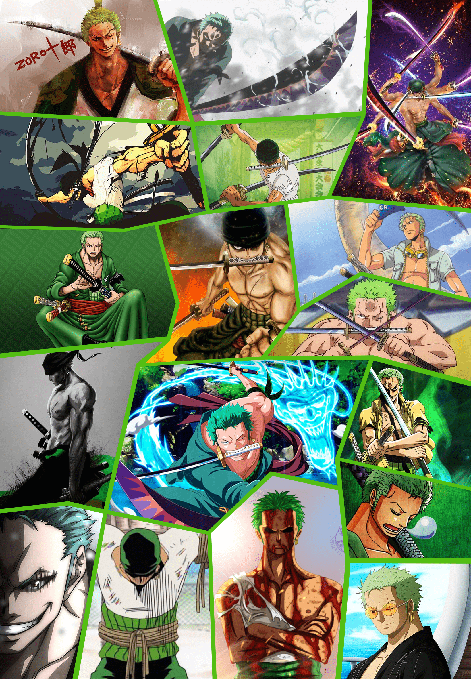 Zoro Green Wallpapers Top Free Zoro Green Backgrounds WallpaperAccess