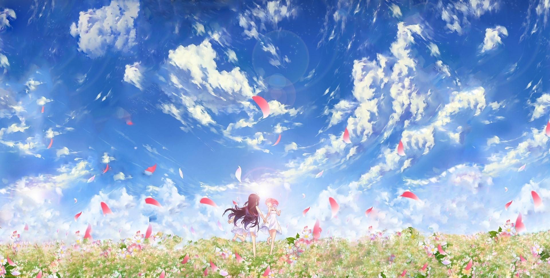 Anime Flower Field Wallpapers Top Free Anime Flower Field Backgrounds