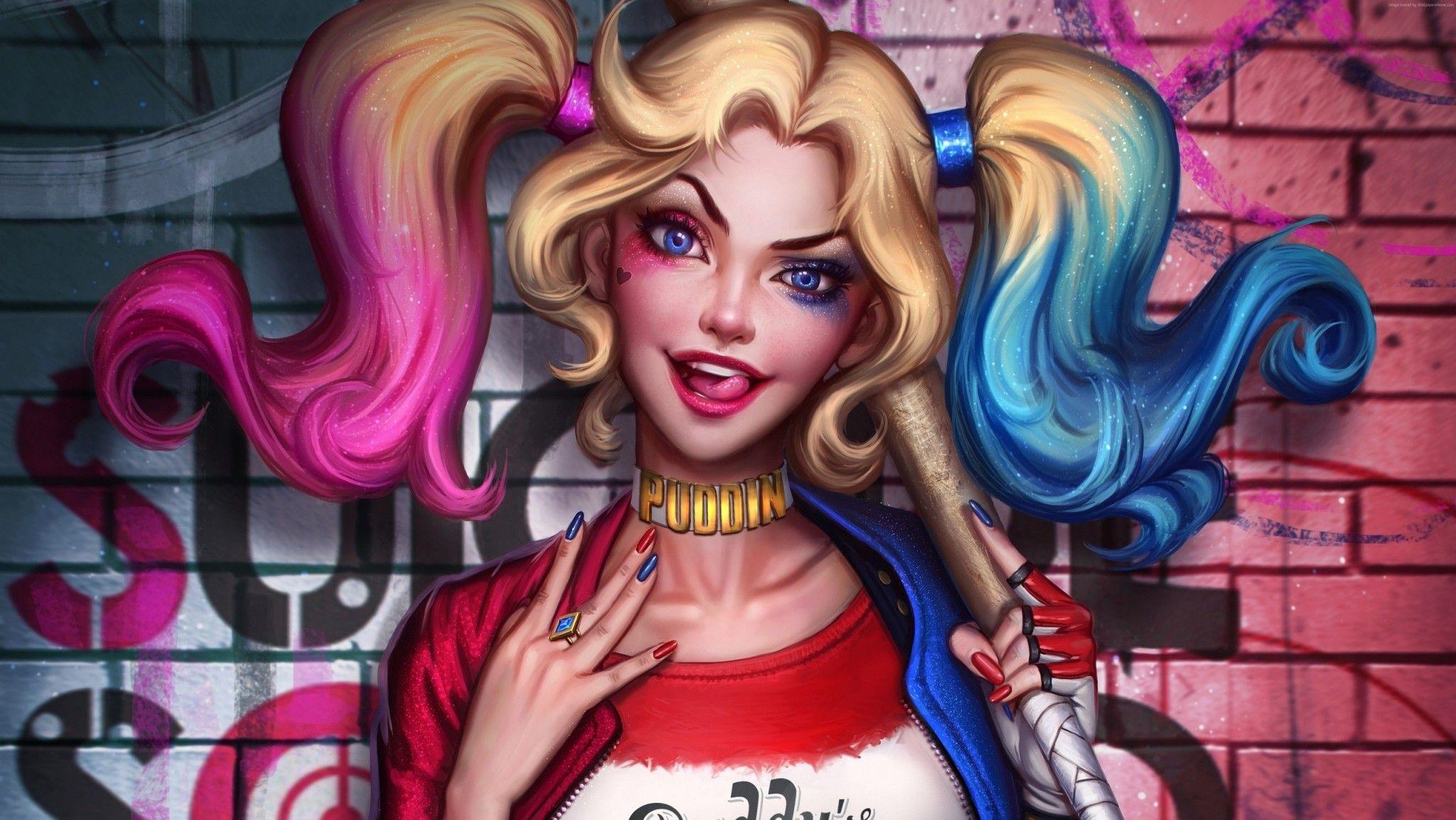 Art Harley Quinn Suicide Squad Wallpapers Top Free Art Harley Quinn